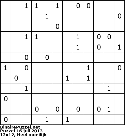 Binaire Puzzel