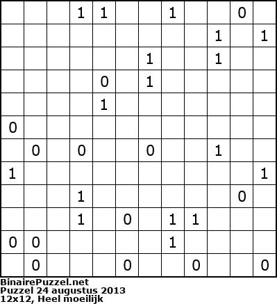 Binaire Puzzel
