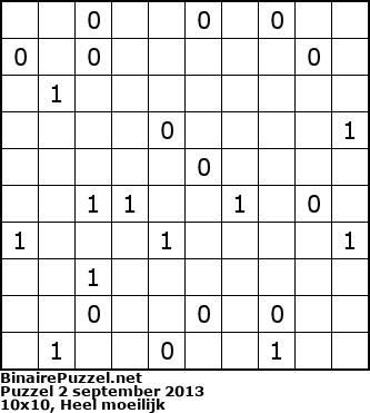 Binaire Puzzel