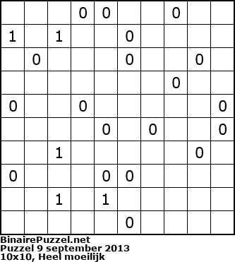 Binaire Puzzel