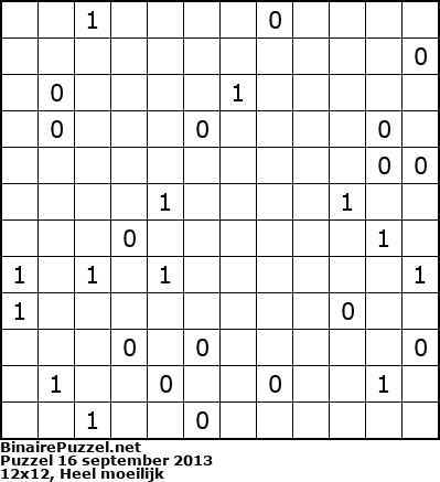 Binaire Puzzel