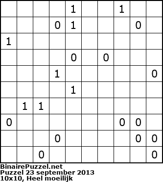 Binaire Puzzel