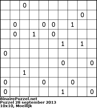 Binaire Puzzel