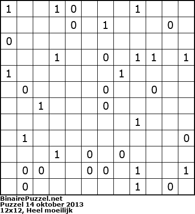 Binaire Puzzel