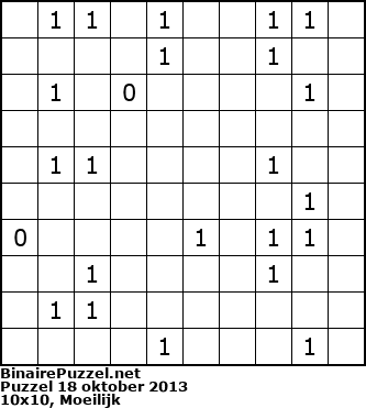 Binaire Puzzel