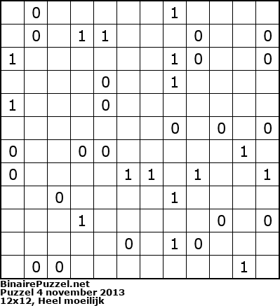 Binaire Puzzel