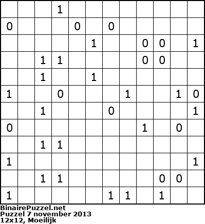 Binaire Puzzel