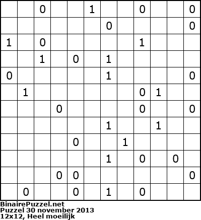 Binaire Puzzel