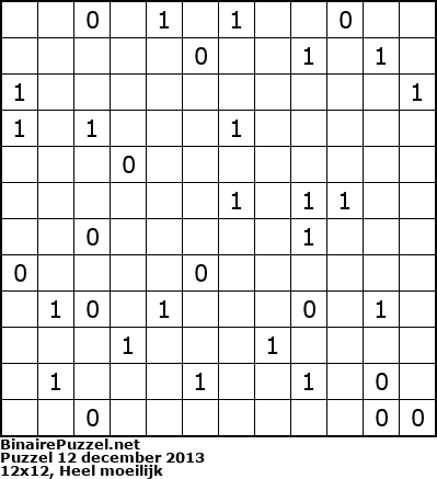 Binaire Puzzel