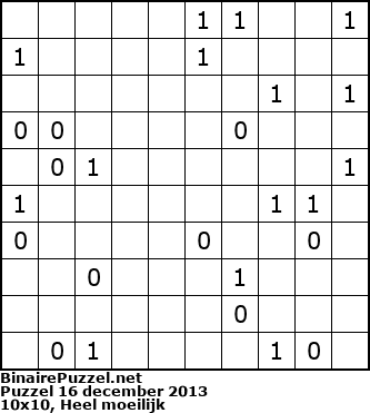 Binaire Puzzel