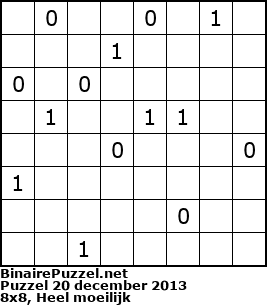 Binaire Puzzel