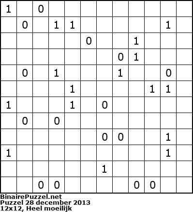 Binaire Puzzel