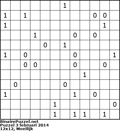 Binaire Puzzel