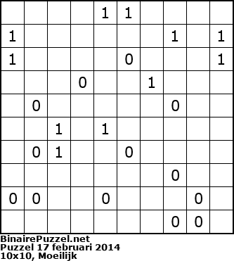 Binaire Puzzel