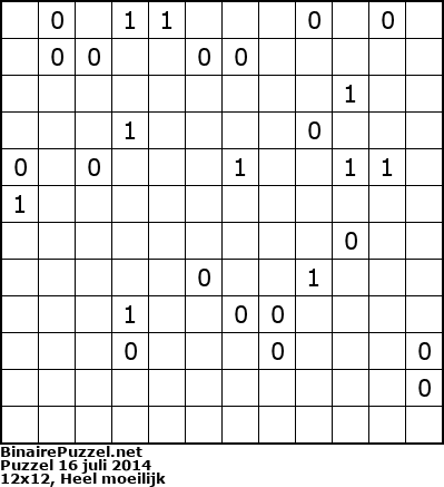 Binaire Puzzel