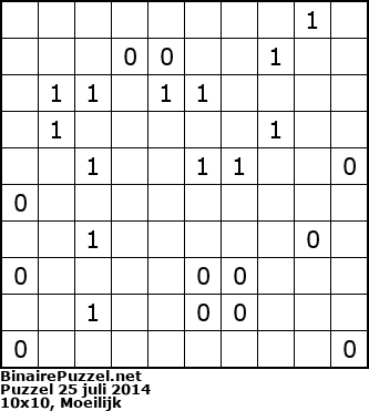 Binaire Puzzel
