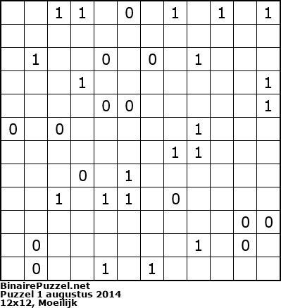 Binaire Puzzel
