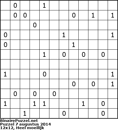 Binaire Puzzel