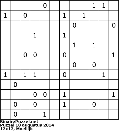 Binaire Puzzel
