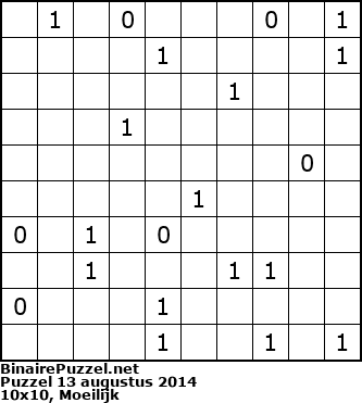 Binaire Puzzel