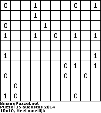 Binaire Puzzel