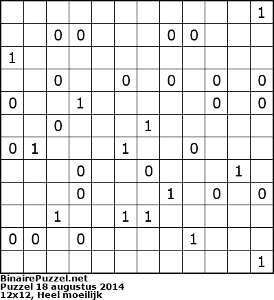 Binaire Puzzel