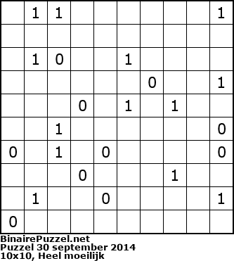 Binaire Puzzel