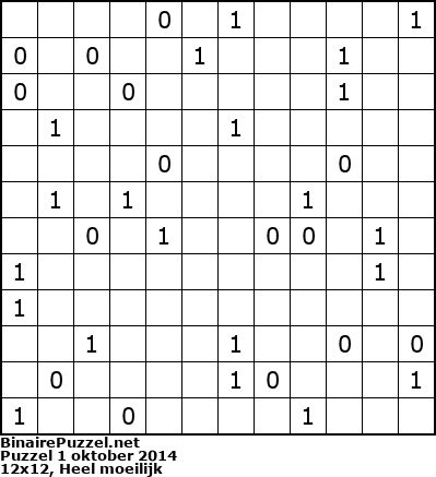 Binaire Puzzel