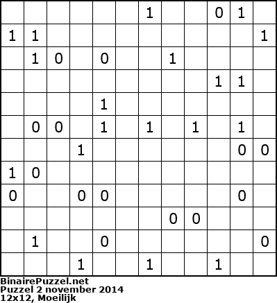 Binaire Puzzel