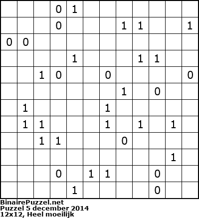 Binaire Puzzel