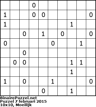 Binaire Puzzel