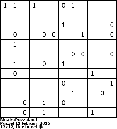 Binaire Puzzel