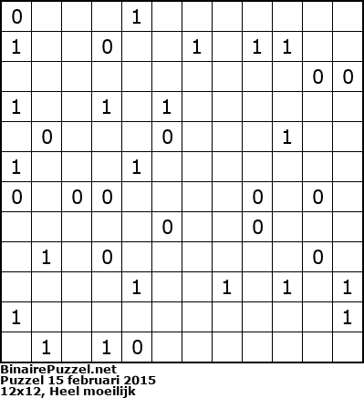 Binaire Puzzel