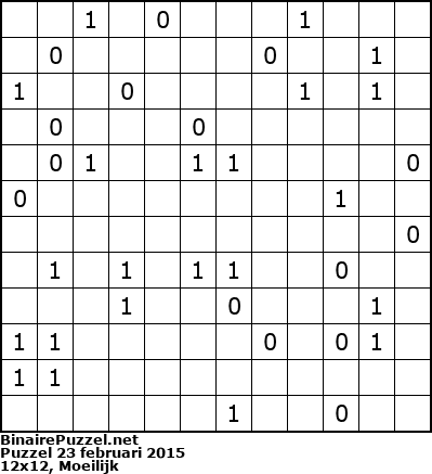 Binaire Puzzel