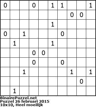 Binaire Puzzel