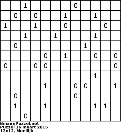 Binaire Puzzel