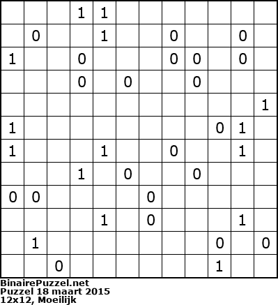 Binaire Puzzel