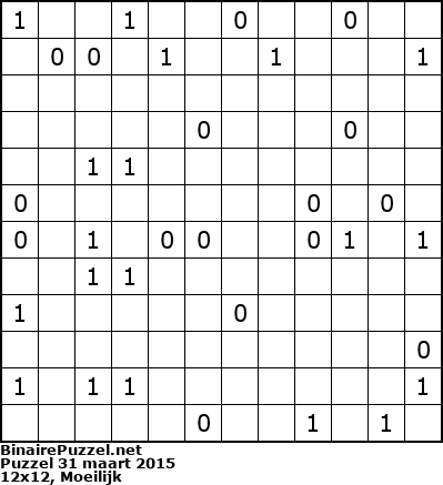 Binaire Puzzel