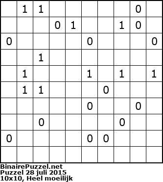 Binaire Puzzel