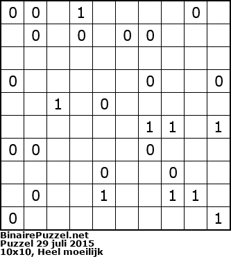 Binaire Puzzel