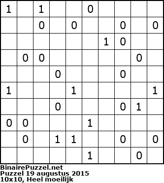 Binaire Puzzel