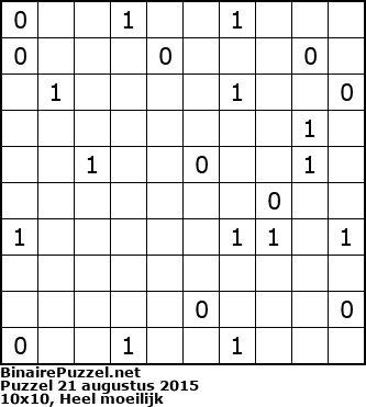 Binaire Puzzel