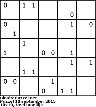 Binaire Puzzel