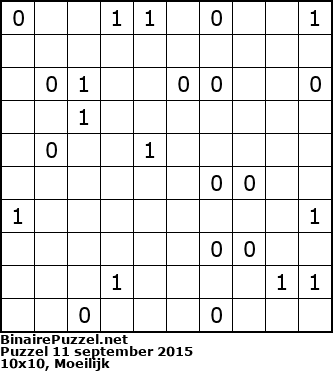 Binaire Puzzel