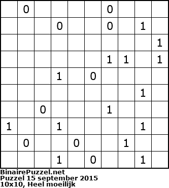 Binaire Puzzel