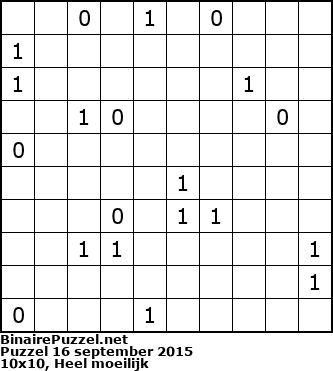 Binaire Puzzel