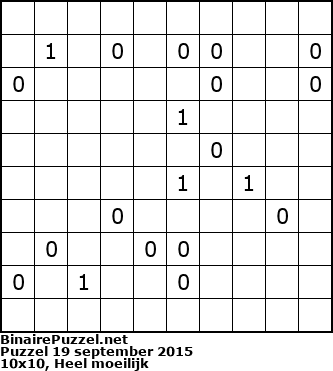 Binaire Puzzel
