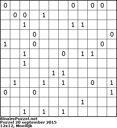 Binaire Puzzel