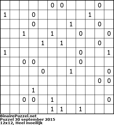 Binaire Puzzel