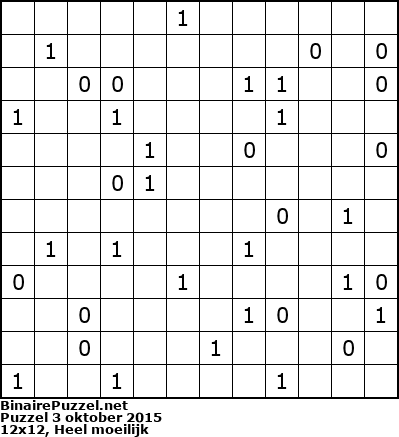 Binaire Puzzel